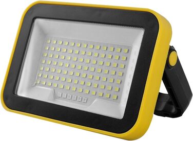 Багатофункціональний світлодіодний будівельний ліхтар із водонепроникним класом захисту IPX4 та акумулятором ємністю 2000 мАг для застосування на вулиці та всередині приміщень. Портативний будівельний ліхтар.