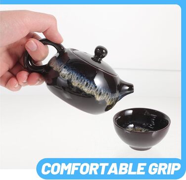 Набір для чаювання, керамічний, портативний, високої якості, в різних кольорах, для офісу та дому