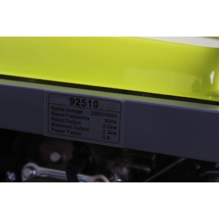 Бензиновий генератор 2,3 кВА 400 В 3 шт. 230 В 12 В постійного струму Електричний генератор, 92510