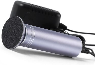 Електрична пилка для видалення мозолів з регульованою швидкістю для професійного педикюру зі змінними пилками для мертвої жорсткої потрісканої шкіри, зі змінною шліфувальною подушечкою 60 шт. (сіра)