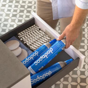 Універсальний циліндр CO 425 г вуглекислого газу для 60 літрів свіжої газованої води підходить для виробників газованої води, Sodastream, Arke тощо.