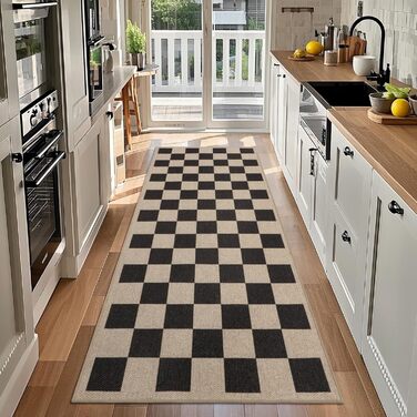 Тканий килимовий килим для передпокою, нековзний, 80x200 см, килимок для кухні, який можна прати, сучасна доріжка для передпокою, килимова доріжка, кухонна доріжка, килим для передпокою, килим для кухні, входу, вітальні, коридору, 80 x 200 см квадрат