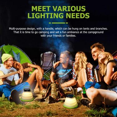 Портативний сонячний ліхтар із функцією заряджання через USB, складний світлодіодний ліхтар для кемпінгу та намету, призначений для використання на свіжому повітрі та в надзвичайних ситуаціях. Легкий та компактний, з практичною ручкою для підвішування.