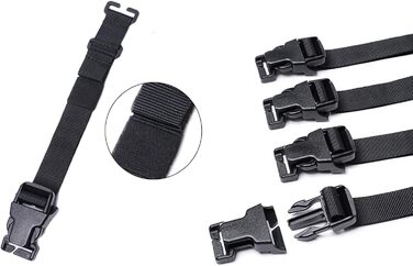 Пояс для рюкзака Molle з 6 елементів, пояс для рюкзака Tactical Rush Tier System з подовжувальним модулем, компресійні ремені для зовнішнього використання, чохол, ремінь для спального мішка з пряжками-фіксаторами