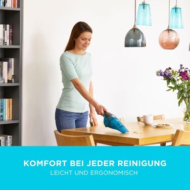 Акумуляторний ручний пилосос для вологого та сухого прибирання BlackDecker пилосос 7,2 В, WDC215WA-QW