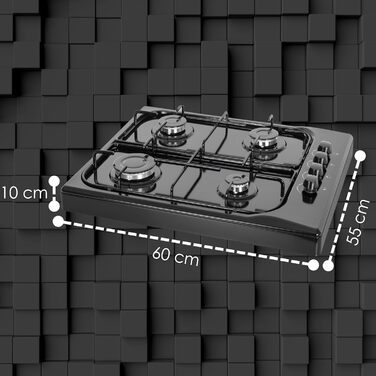 Газова плита 4 конфорки Кемпінгова піч Газова варильна поверхня Газ пропан Варильна поверхня Газова плита Кабуретка Газова варильна поверхня Кемпінгова піч