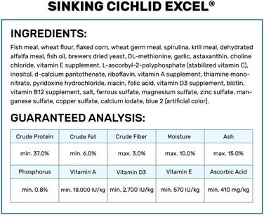 Гранули Hikari ML DWARF CICHLIST Excel Sinking Pellets для домашніх тварин, міні, 12 унцій (упаковка з 1)
