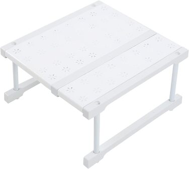 Органайзер для гардеробу, полиця для шафи, розширюване місце для зберігання зі сталевим каркасом, регульована полиця для кухонної шафи для дому, спальні, ванної кімнати (довжина 2738 см)