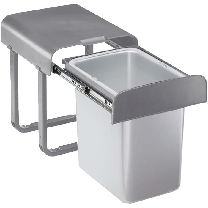 Відро для сміття EKOTECH Aladin, 16 літрів, висувне, ука,90134610, виготовлене з пластику, сіре