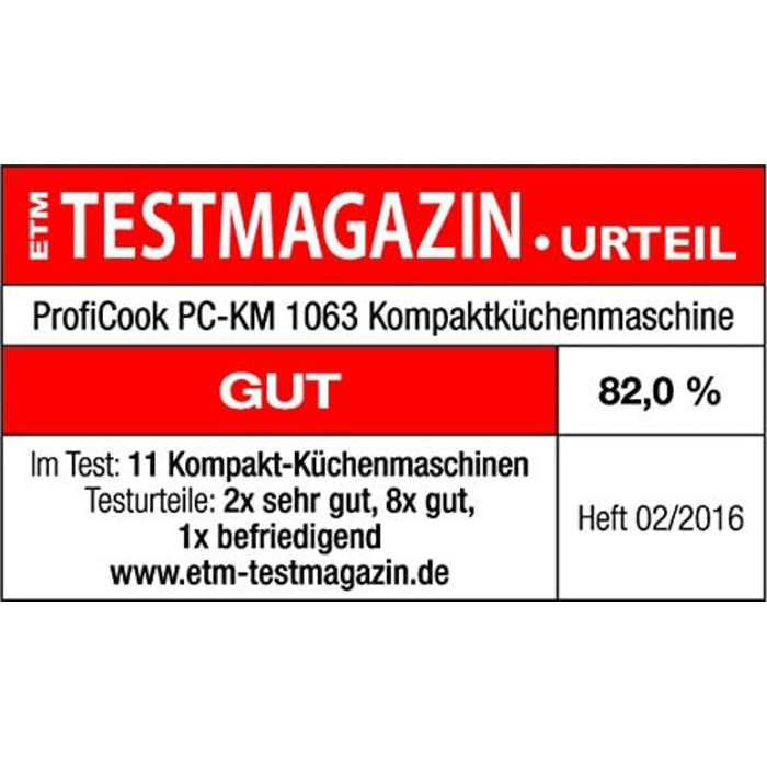 Кухонний комбайн ProfiCook 3в1 Блендер, кухонний комбайн і соковижималка 1200 Вт для нарізки, натирання та замішування Отвір для наповнення Безступінчаста швидкість в т.ч. 11 аксесуарів ПК КМ 1063