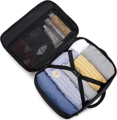 Рюкзак для ручної поклажі 40x30x20 см для Ryanair, 40x30x25 см для Eurowings, невеликий дорожній рюкзак об&39ємом 24 л, ручна поклажа, рюкзак для ноутбука для чоловіків та жінок, чорний. Black-b 40x30x20 см (24 л)