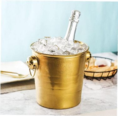 Щипці для льоду Stakee Ice Bucket Щипці для льоду з нержавіючої сталі Відро для льоду з ізольованим кубиком льоду для замороженого