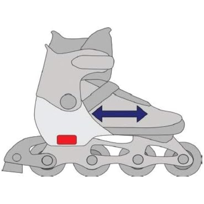 Ковзани/роликові ковзани RAVEN Pulse 2-в-1 для дітей та дорослих, регульовані 37-40 (23,5-26 см), чорні/блакитні