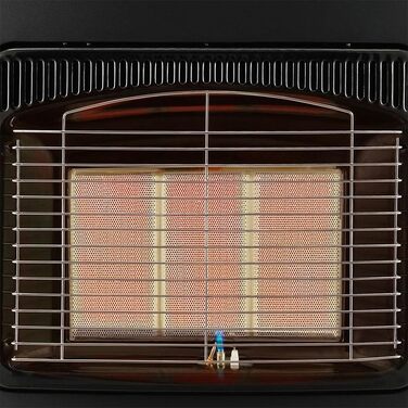 Газовий обігрівач LPG потужністю 4200 Вт, включаючи комплект регулятора тиску газу Газовий обігрівач, радіаційний обігрівач, газовий нагрівальний блок, балони з бутаном та пропаном до 15 кг Тільки для зовнішнього використання