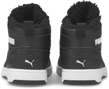 Дитячі кросівки PUMA Rebound Joy FUR Jr Unisex (приталені) 375477 Чорний 28 EU Puma Чорний Puma Білий