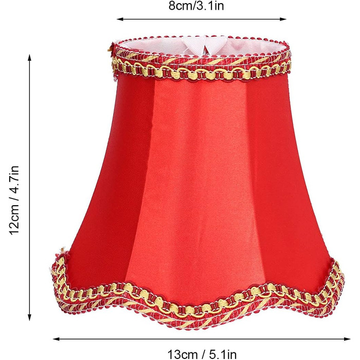 И Сучасні маленькі абажури, вишукана червона тканина, що застібається, чохол для настінного світильника, європейська люстра, змінний барабанний абажур для дому, вітальні, спальні, буфету, 3 шт.