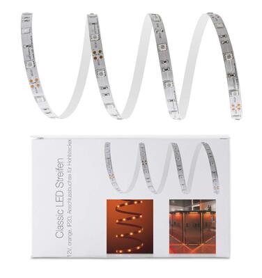 Світлодіодна стрічка 12V, IP20, бурштинова, 30 LED/м, 5050, 3 метри