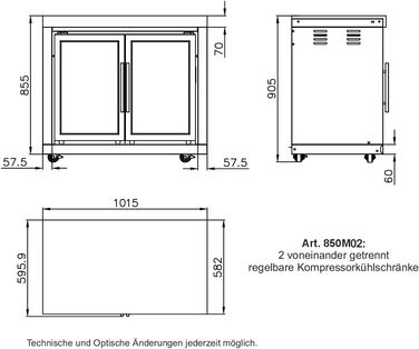 Модульна літня кухня Allgrill Top-Line з нержавіючої сталі 2 подвійних холодильника по 63 літри кожен