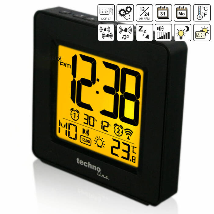 Годинник настільний Technoline WT330 Black (WT330)