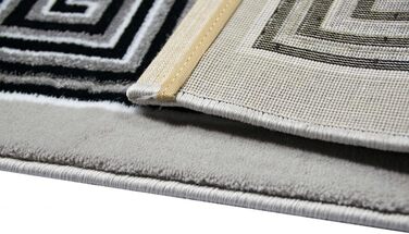 Дизайнерський килим versage візерунок сірий чорний розмір 200 x 290 см