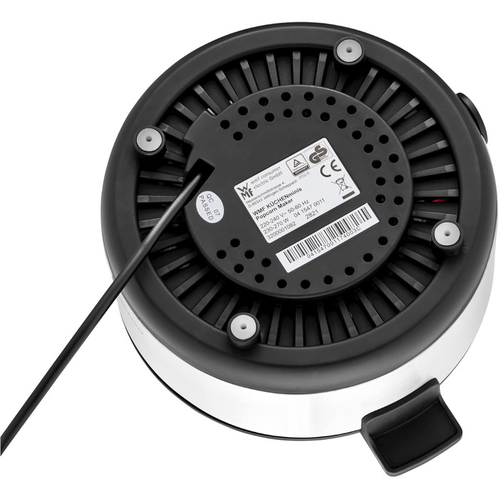 Кухонна міні-машина для попкорну для дому, виробник попкорну, гаряча плита з покриттям, кришка як миска для подачі, отвір для розтоплення масла, попкорн з цукром і сіллю, компактний, матовий з нержавіючої сталі