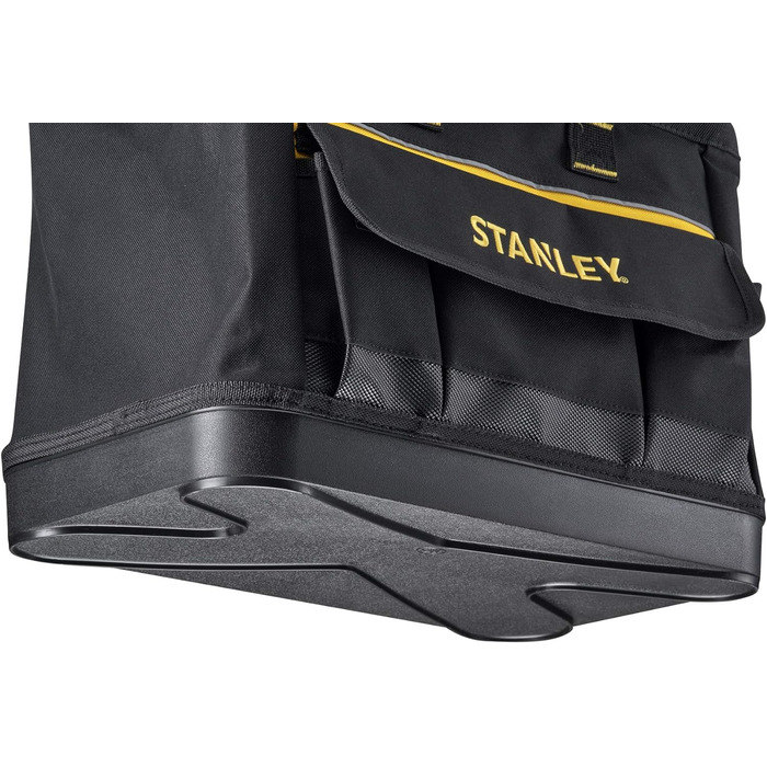 Сумка для інструментів Stanley (44,7 x 27,5 x 23,5 см, міцна пластикова основа, посилені кути, міцний нейлон 600 ден, регульований плечовий ремінь, водонепроникна) 1-96-183 1 Жовтий,чорний