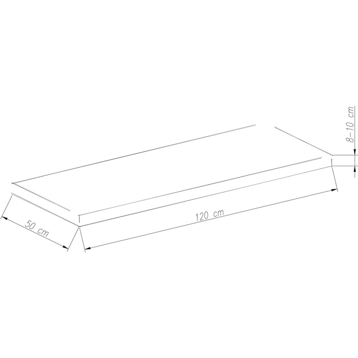 Подушка для лавки Chicreat 120 x 50 x 8 см, Синій/Сірий