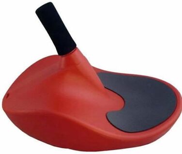 Міцні пластикові санки для дітей та дорослих з легким керуванням, червоні, 57 см