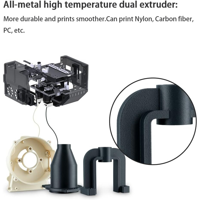 Принтер, конструкція промислового класу, з подвійним екструдером для швидкого друку, надвеликий розмір друку 330 250 320 мм, 3D-