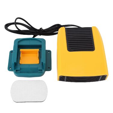 Універсальний портативний обігрівач на батарейках потужністю 200 Вт з 2 режимами температури та обертанням на 360, для BL1815, BL1820, BL1530, BL1840, BL1850, BL1860, акумуляторний обігрівач