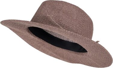 Жіноча панама-капелюх від сонця з тонкою стрічкою, солом&39яний капелюх, капелюх-флоппі, літній капелюх, капелюх-федора styleBREAKER, один розмір, бузковий