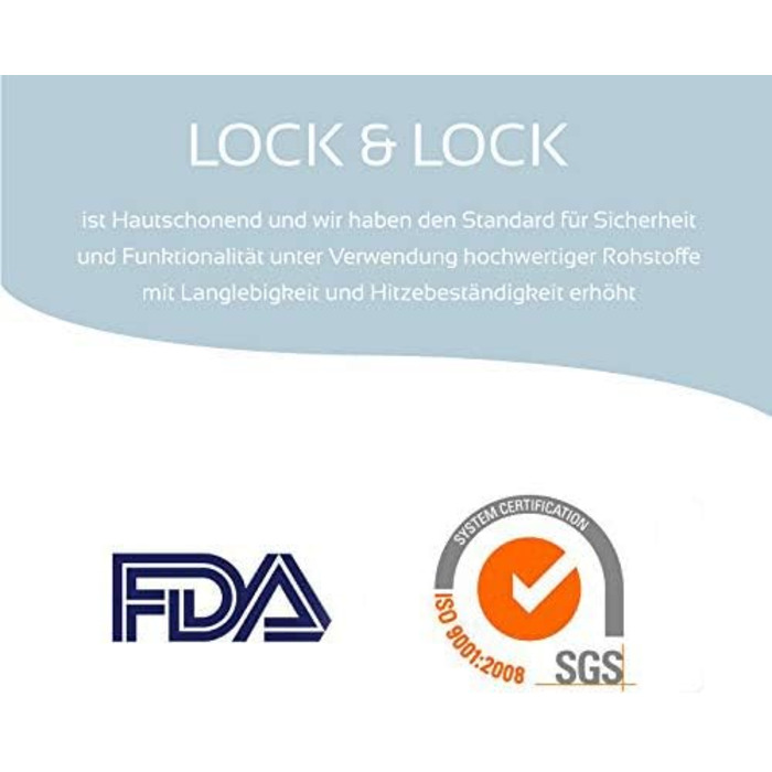 Коробка для зберігання їжі Lock&Lock Вміст 870 мл 155 x 155 x 60 мм Підходить для мікрохвильової печі HPL823-Набір з 3 шт.