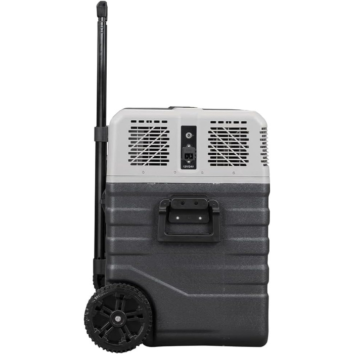 Переносний холодильник з компресором, 12 В, 220 В, холодильна камера на колесах, AC-DC 12/24 В, ідеально підходить для автомобіля,