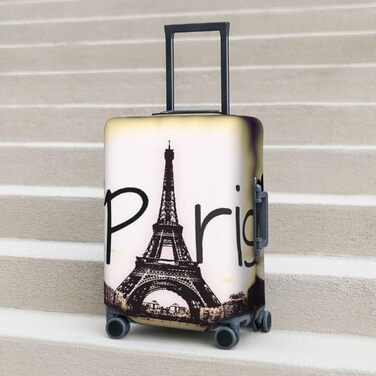 Чохол для валізи Tower Love Paris, захисний, міцний, для багажу розміром 45.7-81.3 см, XL, Чорний