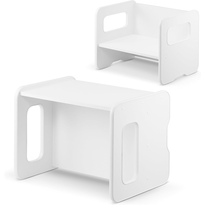 Дитяча лавка defiPad дитяча лавка може перетворюватися на дитячий стіл дерев'яна лавка з 2 висотами сидіння дитяча лавка з функціє