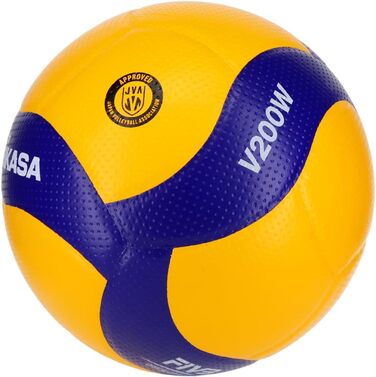 Професійний волейбольний м'яч Mikasa V200W (FIVB Official Game Ball), Змагальний рівень, 18 панелей, Технологія Double Dimple, Розмір 5