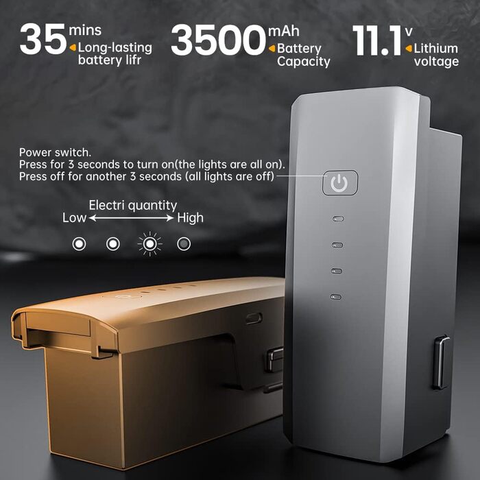 Дрон X-Verse SJRC F22 S2 4K PRO з камерами 4K, дистанційним керуванням 6 км, уникненням перешкод, 2-осьовим підвісом EIS повторюва