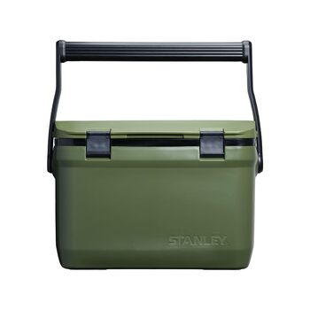 Вуличний холодильник Stanley 1913 Adventure 6,6 літрів Polar - Маленький кемпінговий холодильник - Без бісфенолу А - Кришка також функціонує як сидіння - Міцний ізольований бокс без електрики - Герметичний 15,1 л, хакі