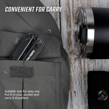 Багатофункціональні плоскогубці SwissTech 16 в 1, складні Mulitool Tool Багатофункціональні плоскогубці, з ножицями, ножем, пилкою