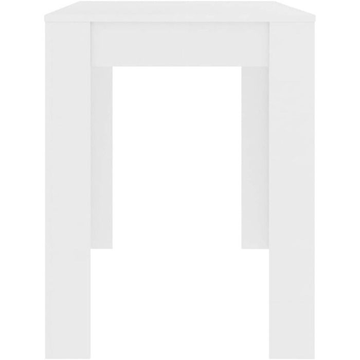 Обідній стіл, мінімалістичний стиль, обідній стіл, кухонний стіл, обідній стіл, їдальня, кухня, білий, 120x60x76 см, дерев&39яний композит