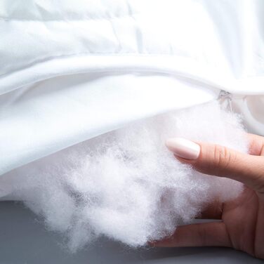 Подушка для сну на боці з акватекстилю 40 x 145 см, подушка для годування грудьми на блискавці 1500 г, клімат-регулююча подушка для сну на боці Oeko-TEX Soft Touch 40 x 145 см/1500 г