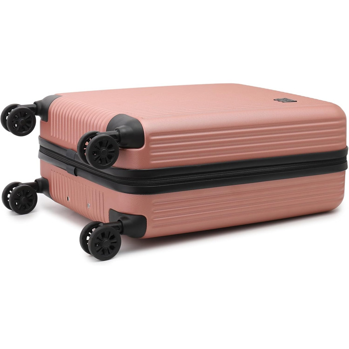 Валіза Cruiser 55 x 40 x 20 см, ручна поклажа Ryanair, дорожня валіза-візок Wizzair Lufthansa SAS British Airways, партія (рожеве золото, 55x40x20 см) 55 x 40 x 20 см, рожеве золото