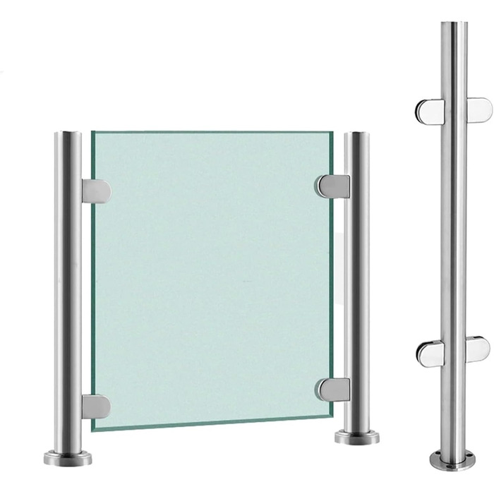 Стовп для скляного поручня з нержавіючої сталі Yoeoefuo 70 см – надійне рішення для сучасних інтер’єрів та екстер’єрів