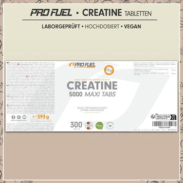 Таблетки креатину ProFuel – 600 таблеток (2 x 300), 5685 мг креатину моногідрату