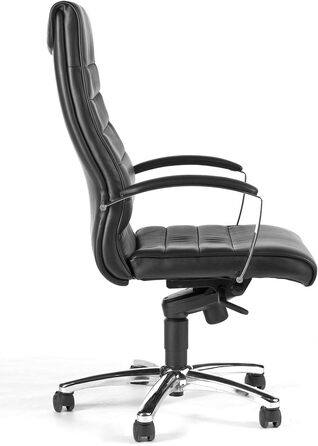 Офісне крісло Topstar Designer, розкішне крісло керівника TD Luxe 10, шкіряне, чорного кольору, 0, чорного кольору