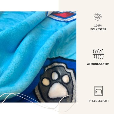 Дитяча ковдра Щенячий патруль, ніжна та м&39яка, 130x170 см Флісова ковдра для дівчаток та хлопчиків Затишна ковдра Подарунок для 3-річних дітей