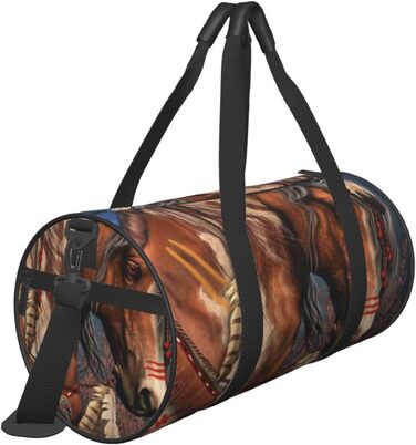 Дорожня сумка-мішок Конячка, універсальна спортивна сумка для чоловіків та жінок, коричнева