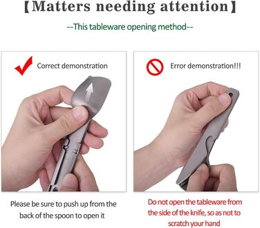 Набір титанових кемпінгових столових приборів iBasingo для кемпінгу, на відкритому повітрі, ложка, ніж, виделка, відкривачка для пляшок, невеликий легкий багаторазовий набір столових приборів для кемпінгу, риболовлі, походів, пікніка, барбекю, 3 шт. Ti107