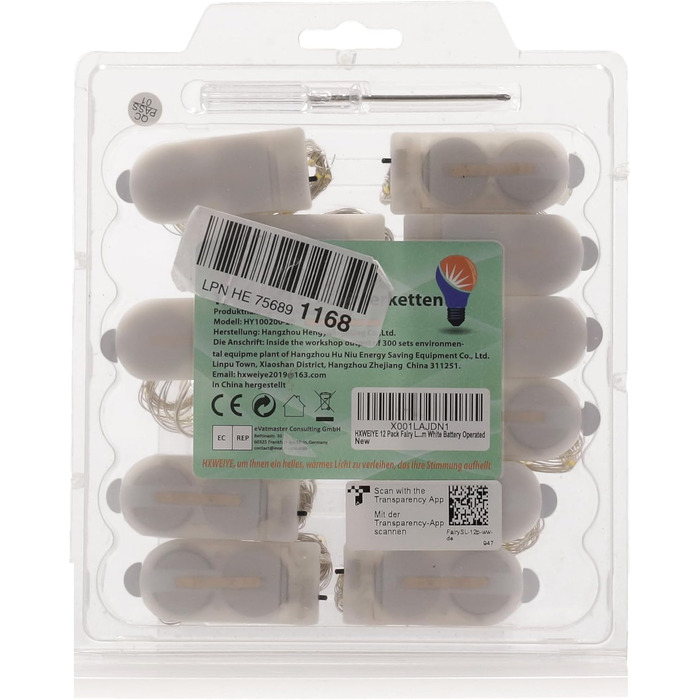 Світлодіодна батарея казкових вогнів, 2M 20LEDs теплі білі міні казкові вогні мідний дріт робота від батареї теплий білий 12 пакет