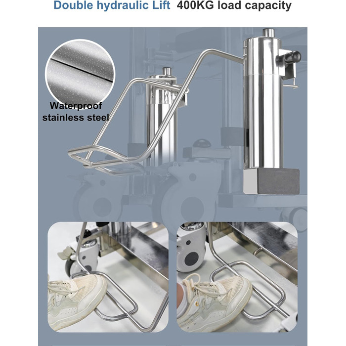 Подвійний гідравлічний підйомник для пацієнтів з розділеним сидінням на 180, крісло для перенесення тіла для домашнього використання, регульоване по висоті крісло для душу з туалетом, підйомник для інвалідних візків для людей похилого віку та